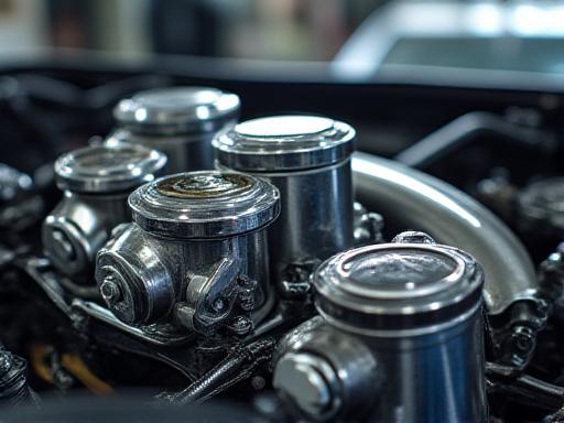 精密なエンジンチューニング作業